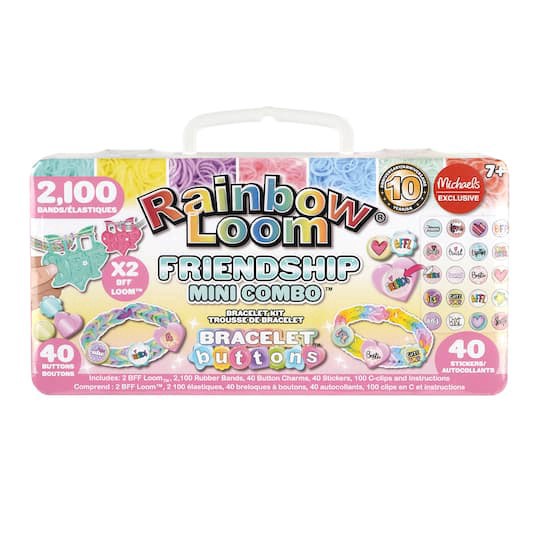 slide 1 of 4, Rainbow Loom Friendship Mini Combo Bracelet Kit, 2,282 ct
