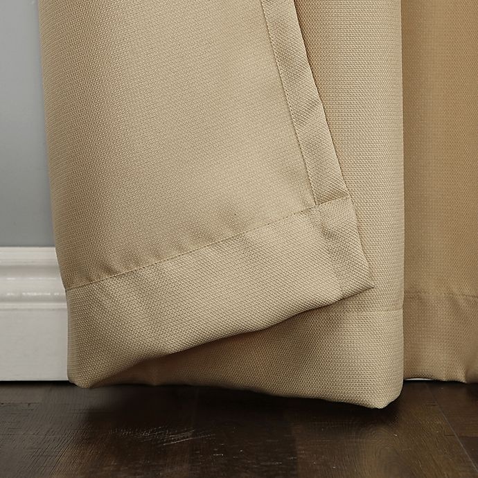 slide 3 of 4, No. 918 No.918 Montego Textured Grommet Semi Sheer Window Curtain Panel - Taupe, 95 in