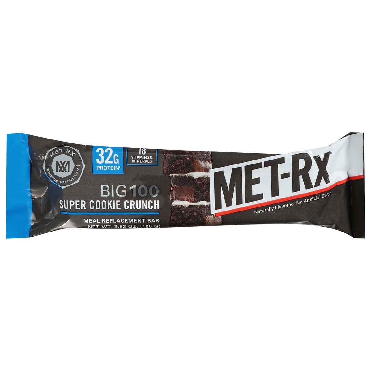 slide 1 of 15, MET-Rx Big 100 Super Cookie Crunch Meal Replacement Bar 3.52 oz, 1 ct