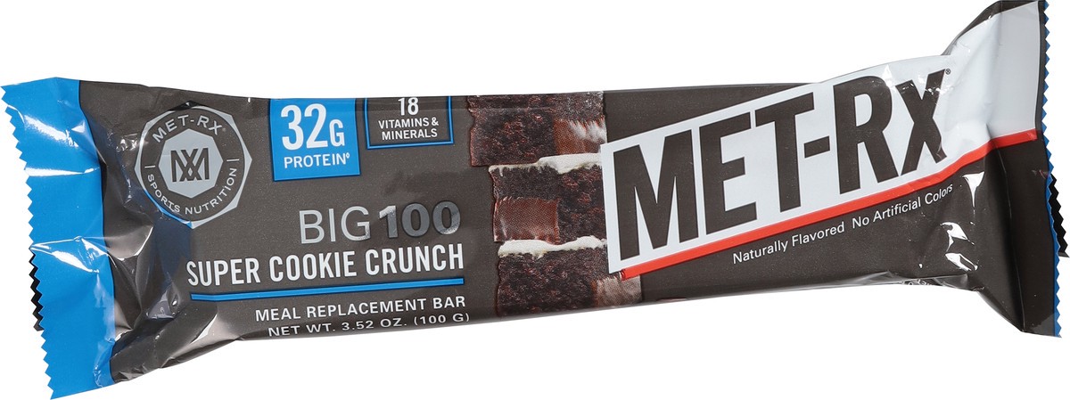 slide 6 of 15, MET-Rx Big 100 Super Cookie Crunch Meal Replacement Bar 3.52 oz, 1 ct