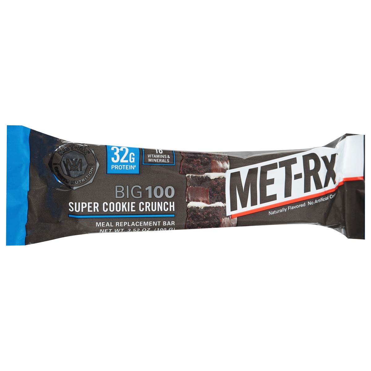 slide 3 of 15, MET-Rx Big 100 Super Cookie Crunch Meal Replacement Bar 3.52 oz, 1 ct