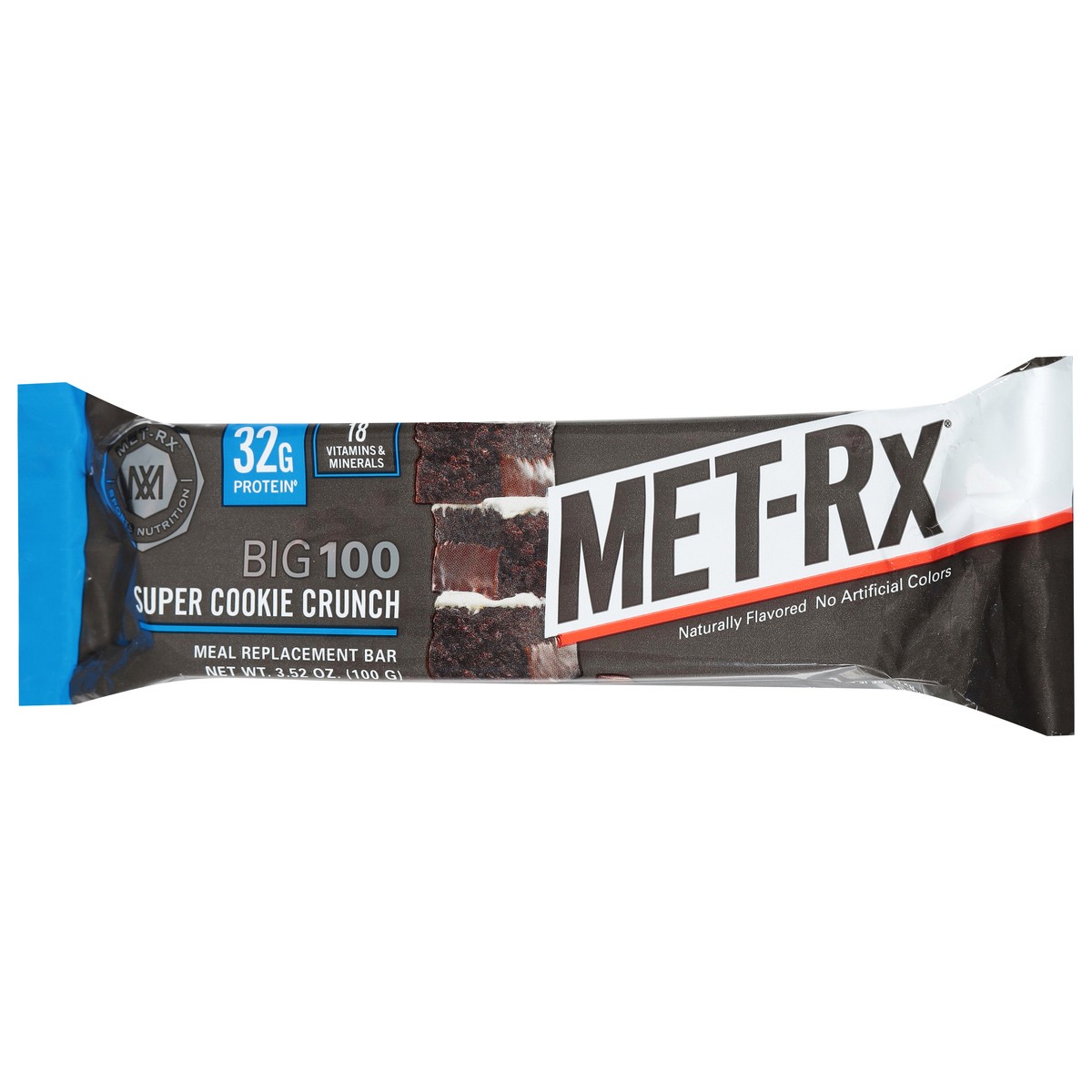 slide 14 of 15, MET-Rx Big 100 Super Cookie Crunch Meal Replacement Bar 3.52 oz, 1 ct