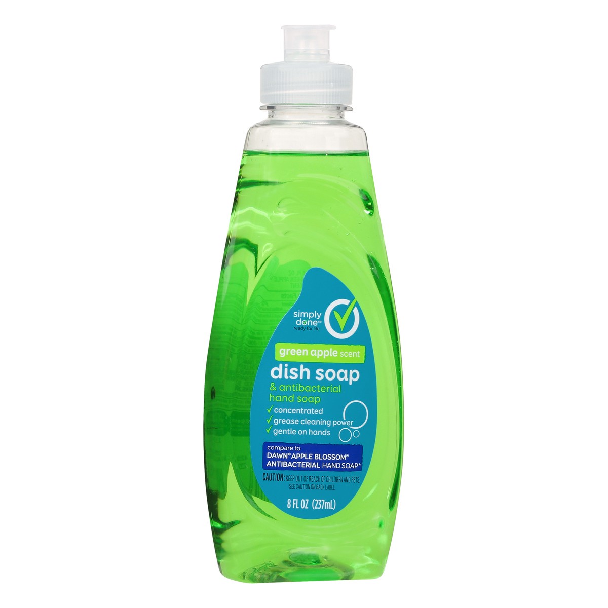 slide 2 of 9, Simply Done Dish Soap & Hand Soap, Green Apple Scent, 8 oz