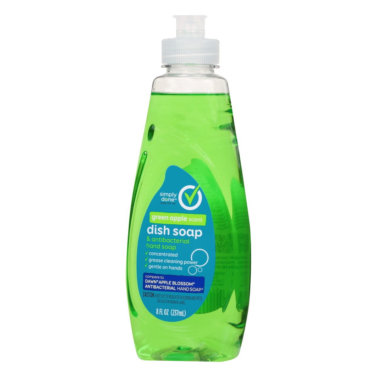 slide 3 of 9, Simply Done Dish Soap & Hand Soap, Green Apple Scent, 8 oz