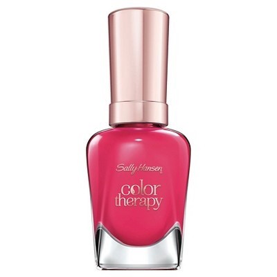 slide 1 of 1, Sally Hansen Color Therapy Nail Polish - Pampered in Pink, 0.5 fl oz