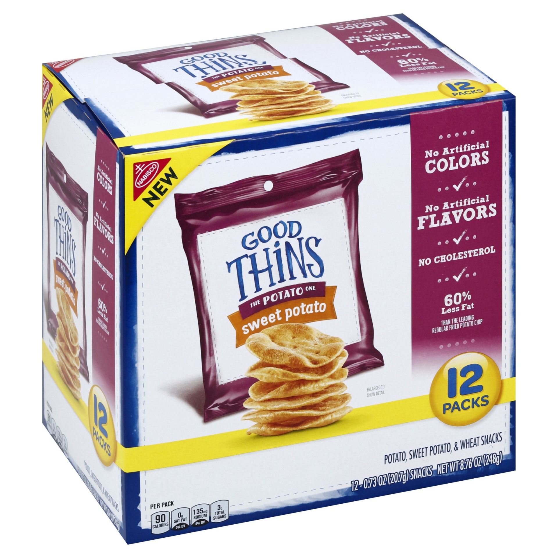 slide 1 of 1, GOOD THiNS The Potato One Sweet Potato Snacks, 8.76 oz