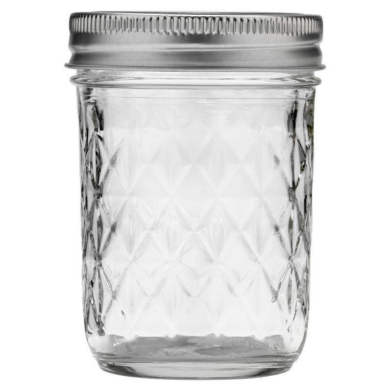 slide 2 of 5, Ball Quilted Crystal Jelly Jars, 12 ct, 12 ct; 8 oz