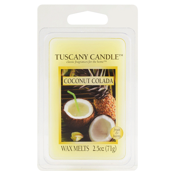 slide 1 of 1, Tuscany Candle Coconut Colada Wax Melts - 6 Pk - Cream, 2.5 oz