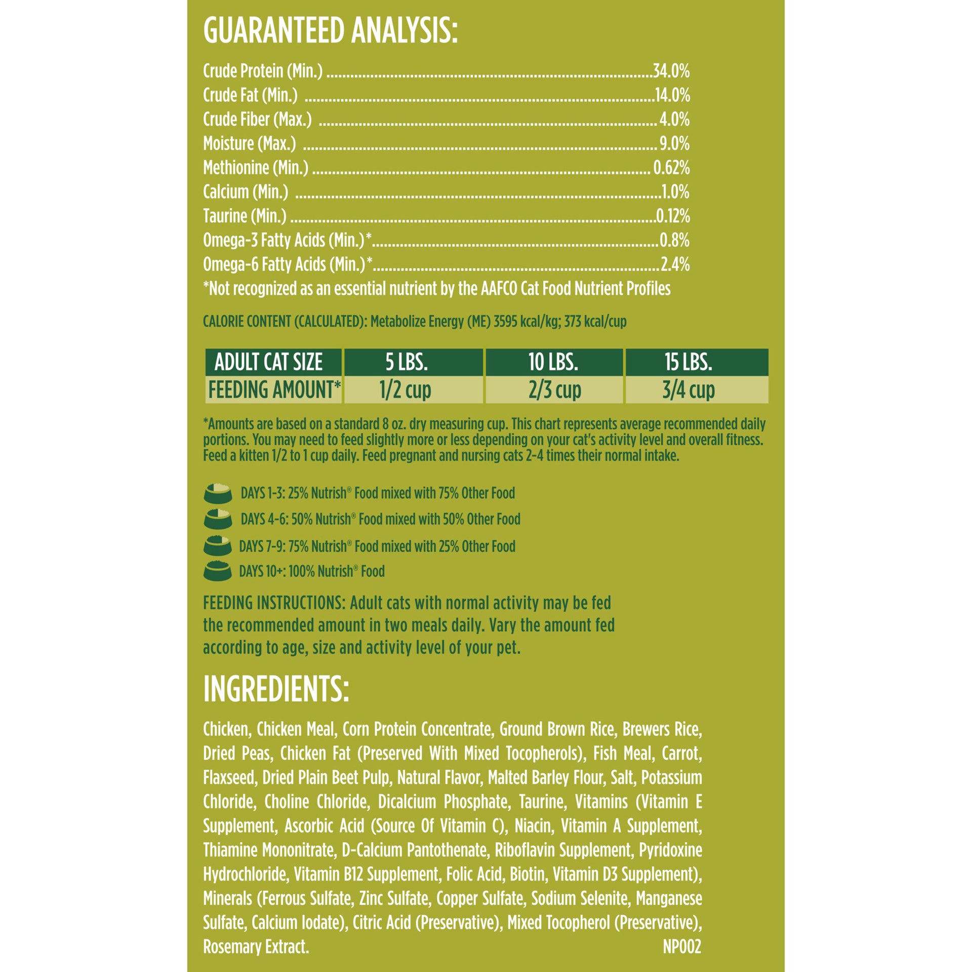 slide 4 of 9, Rachael Ray Nutrish Real Chicken & Brown Rice Recipe Adult Premium Dry Cat Food, 3 lb