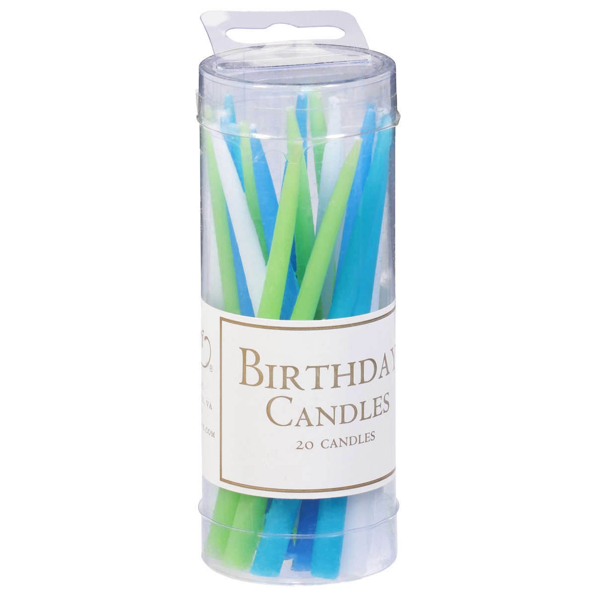 slide 2 of 9, Caspari Ocean Birthday Candles 20 ea, 20 ct