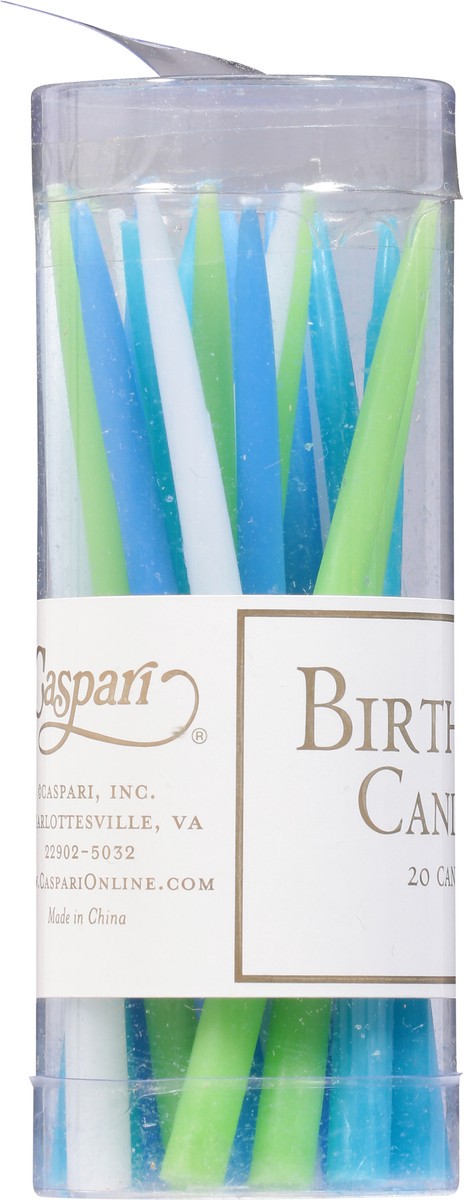 slide 5 of 9, Caspari Ocean Birthday Candles 20 ea, 20 ct