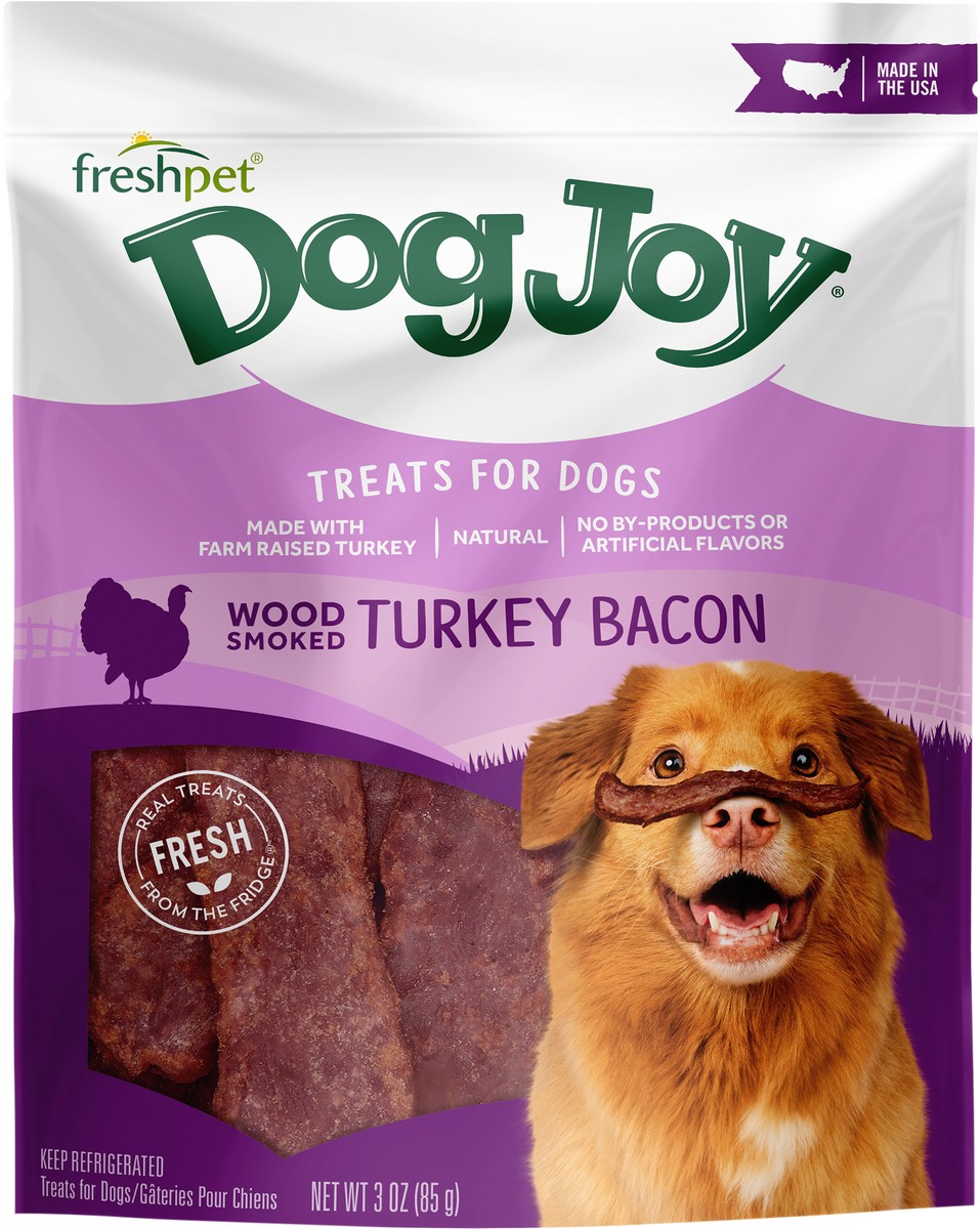 slide 4 of 4, Dog Joy Turkey Bacon, 3 oz