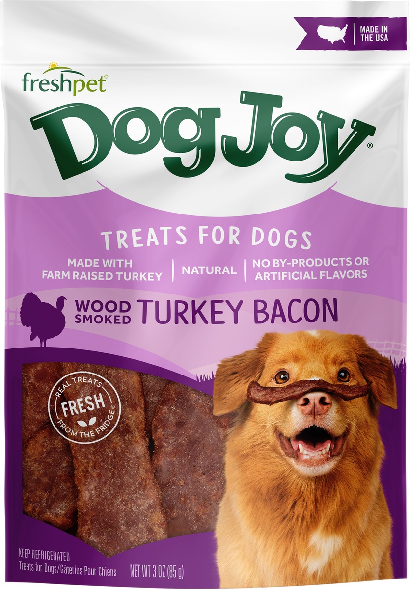 slide 3 of 5, Freshpet Dog Joy Turkey Bacon Treats, 3 oz
