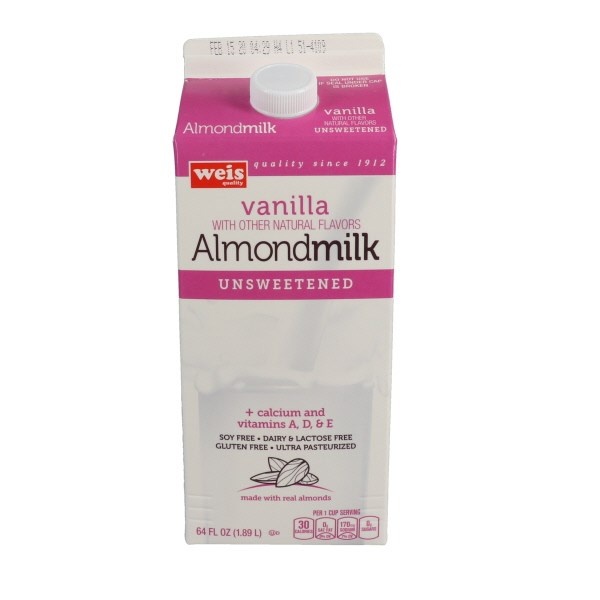 slide 1 of 1, Unsweetened Vanilla Almond Milk, 64 fl oz