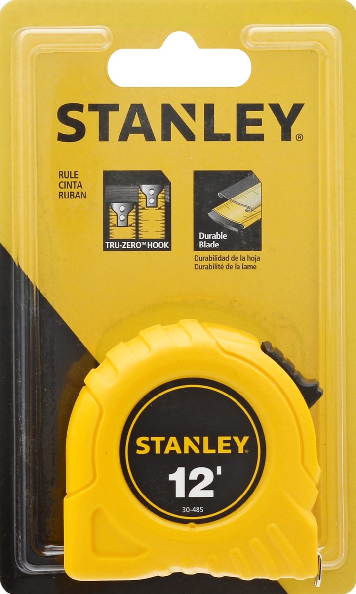 slide 1 of 8, STANLEYy Tape Rule 12ft, 1 ct
