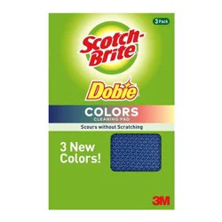 Scotch-Brite Dobie Colors Cleaning Pad 3 Each