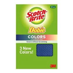 Scotch-Brite Dobie Colors Cleaning Pad 3 Each