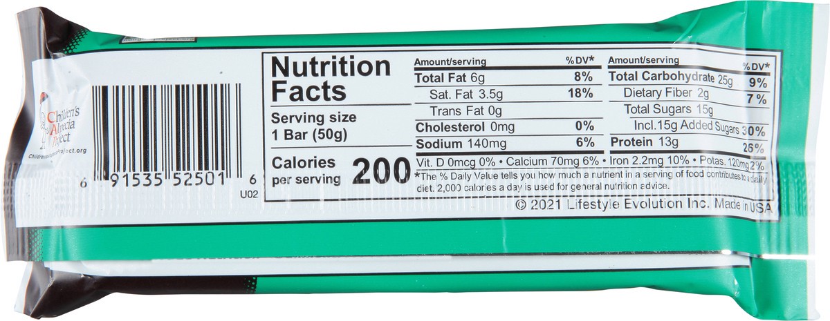 slide 2 of 9, NuGo Dark Mint Chocolate Chip Protein Bar 1.76 oz, 1.76 oz