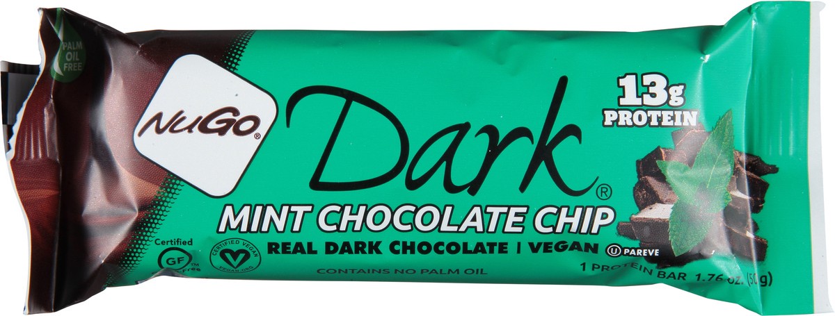 slide 7 of 9, NuGo Dark Mint Chocolate Chip Protein Bar 1.76 oz, 1.76 oz