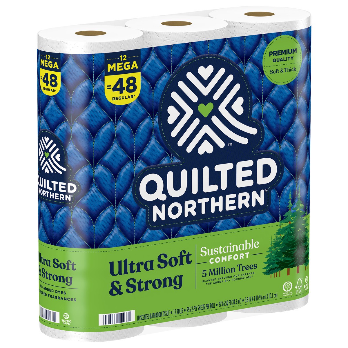 slide 5 of 8, Quilted Northern Ultra Soft & Strong Toilet Paper, 12 Mega Rolls, 12 ct