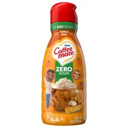 Coffee-Mate Coffee mate Pumpkin Spice Flavored Coffee Creamer, Zero Sugar, Gluten-Free, 63 Servings