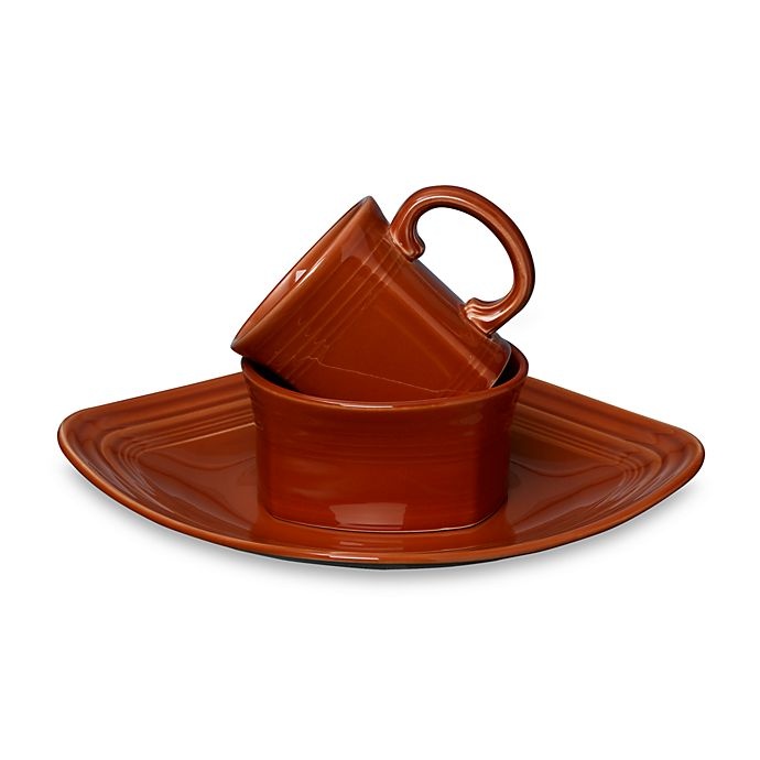 slide 1 of 1, Fiesta Square Place Setting - Paprika, 3 ct