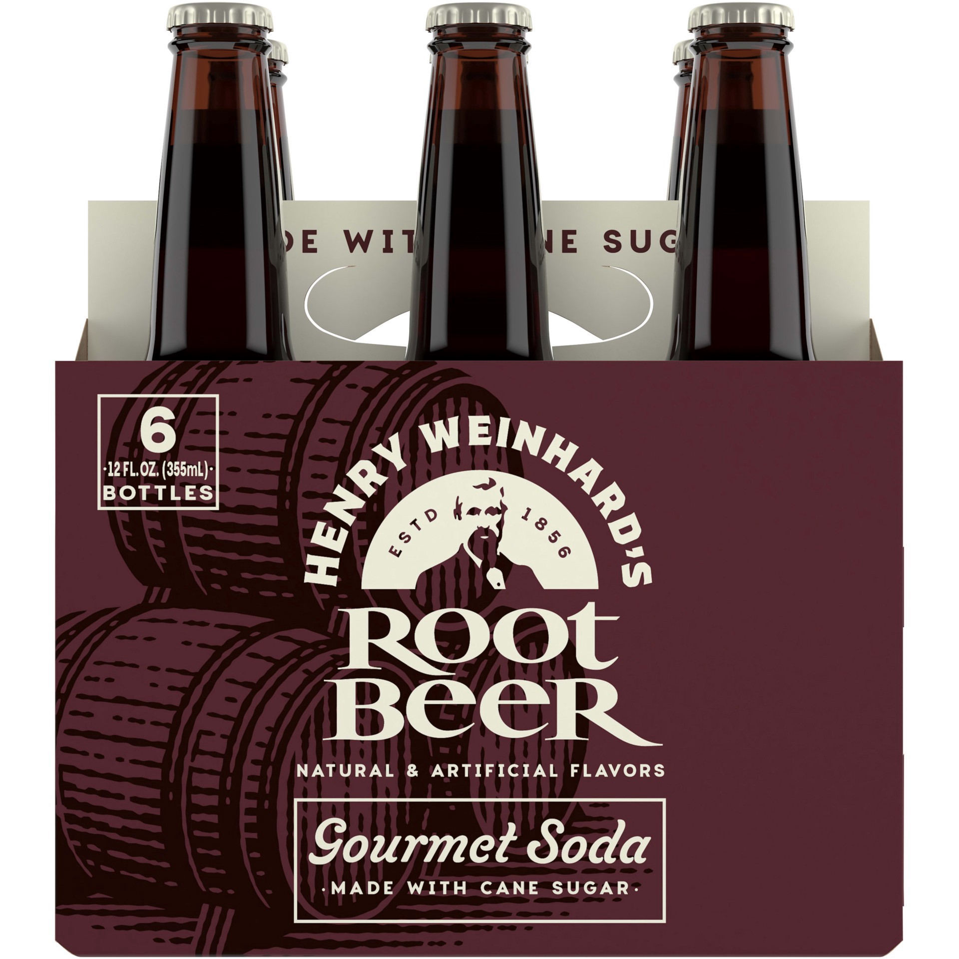 slide 3 of 5, Henry Weinhard's Root Beer Bottles, 6 ct; 12 oz