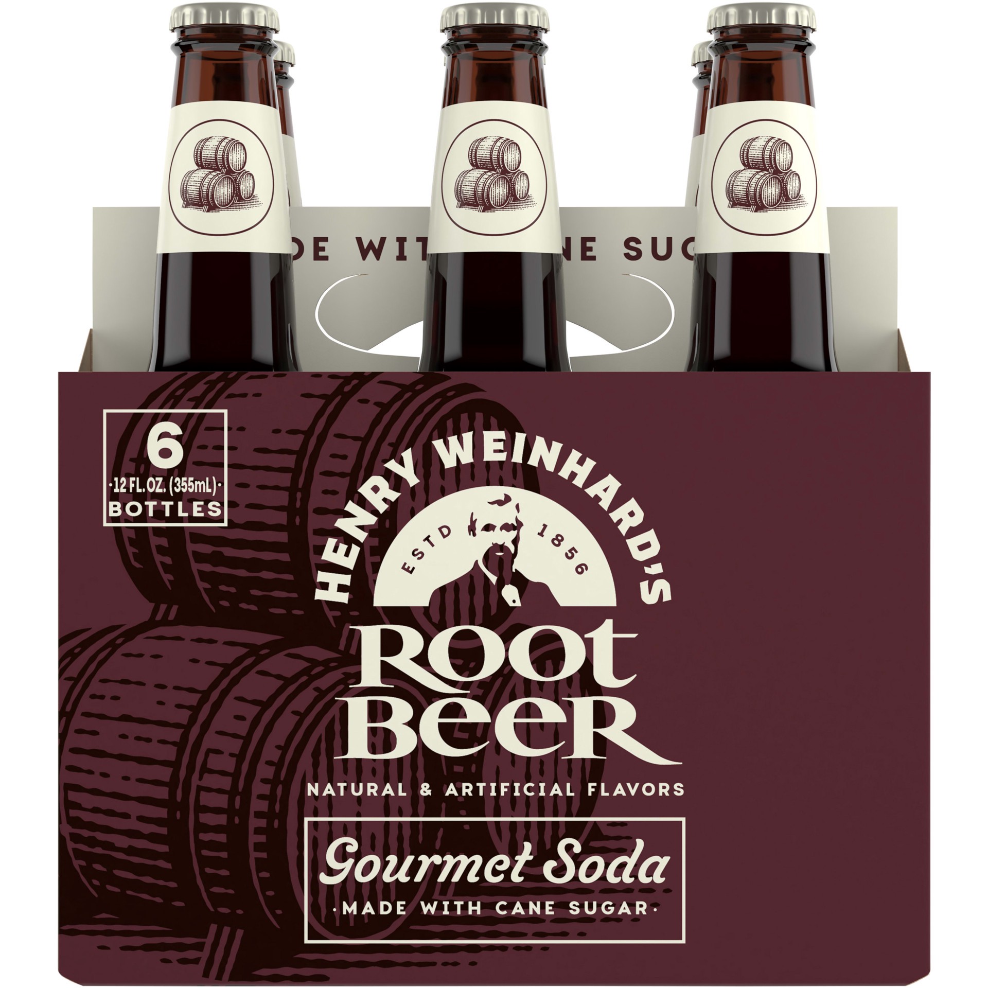slide 5 of 5, Henry Weinhard's Root Beer Bottles, 6 ct; 12 oz
