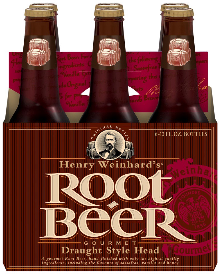 slide 1 of 5, Henry Weinhard's Root Beer Bottles, 6 ct; 12 oz