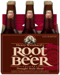 Henry Weinhard's Gourmet Soda, Root Beer, 6 Pack