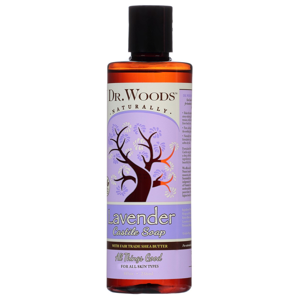 slide 2 of 10, Dr. Woods All Things Good Lavender Castile Soap 8 oz, 8 oz