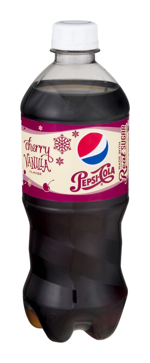 slide 6 of 7, Pepsi with Real Sugar Cherry Vanilla 20 Fluid Ounce Plastic Bottle - 20 oz, 20 oz