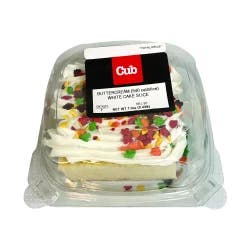Jerry's Buttercream White Cake Slice