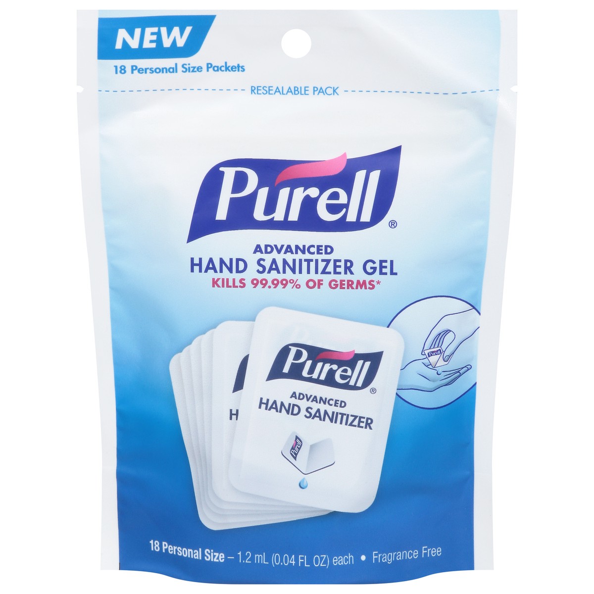 slide 1 of 5, PURELL Trial-Purell Personal Size Hand San, 18 ct