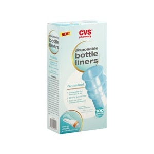 slide 1 of 1, CVS Pharmacy Bottle Liners, 100 ct; 8 oz
