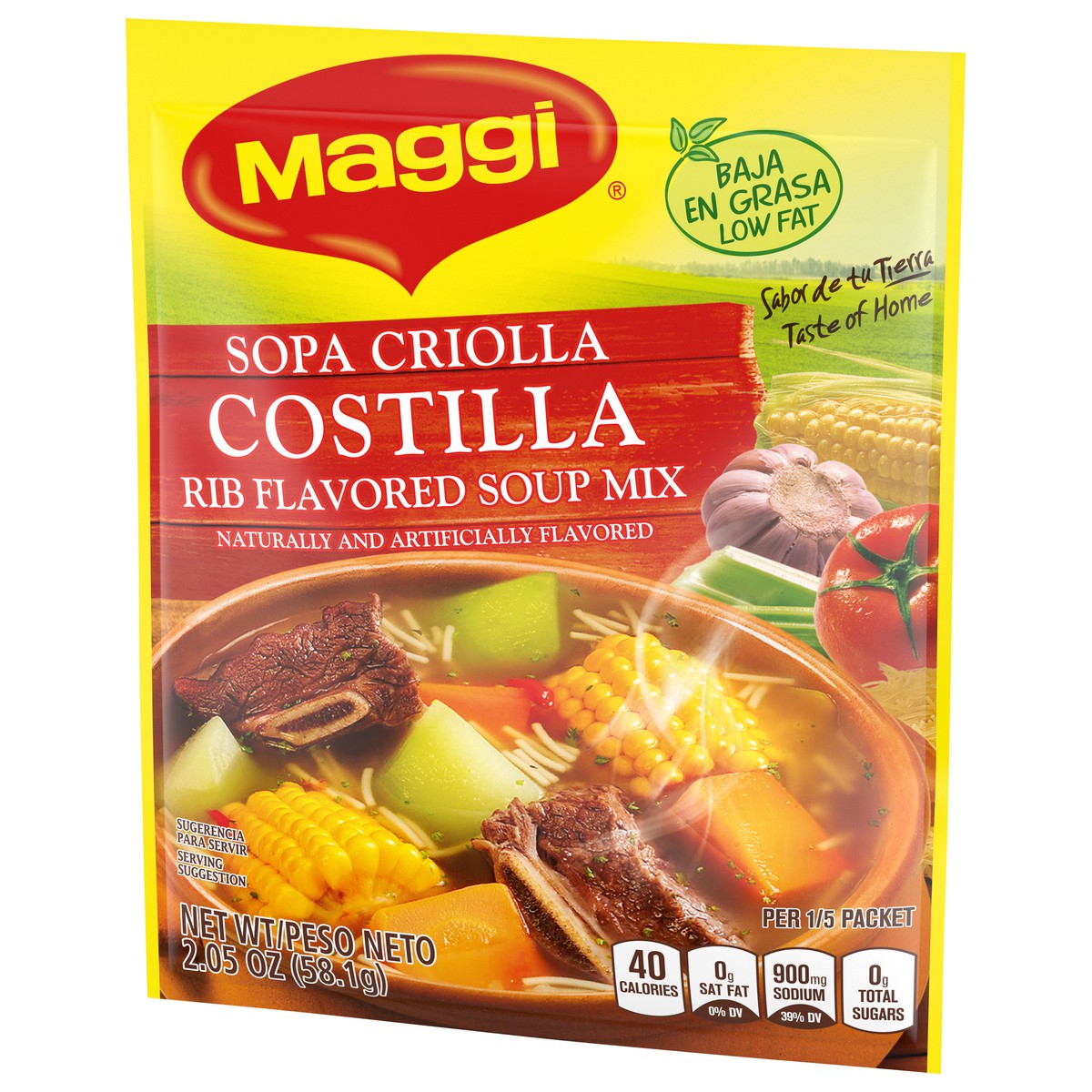 slide 3 of 9, Maggi Rib Flavored Soup Mix, 2.05 oz