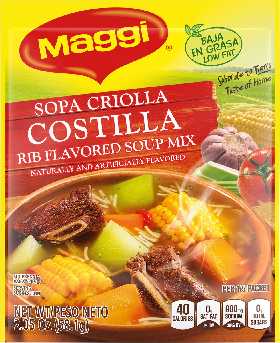 slide 6 of 9, Maggi Rib Flavored Soup Mix, 2.05 oz
