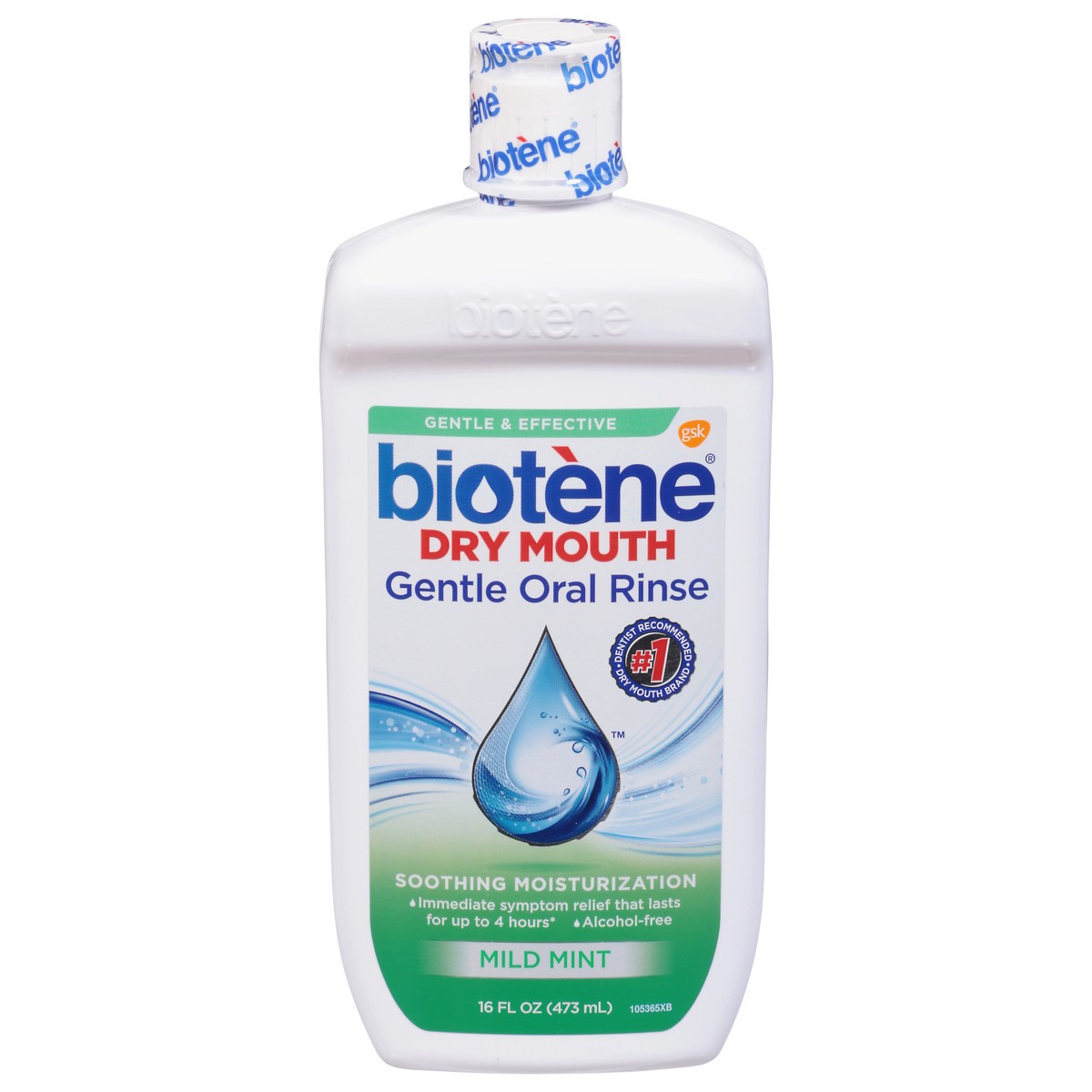 slide 1 of 13, Biotène Dry Mouth Mild Mint Gentle Oral Rinse 16 fl oz, 16 fl oz