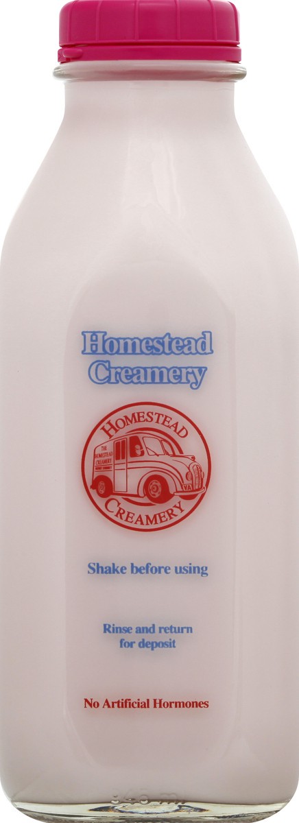 slide 9 of 9, Homestead Creamery All Natural Strawberry Milk, 32 oz