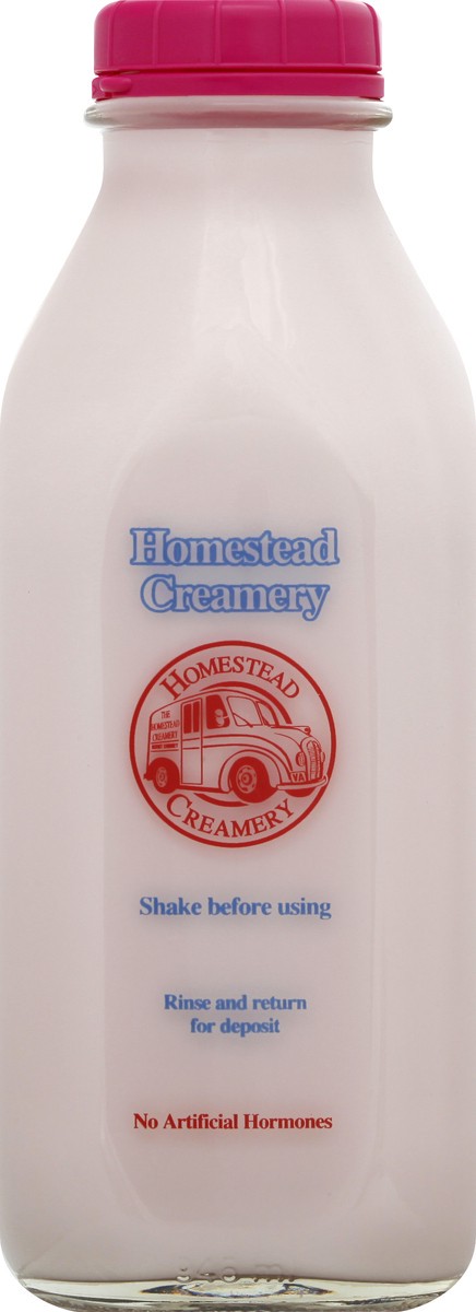 slide 1 of 9, Homestead Creamery All Natural Strawberry Milk, 32 oz