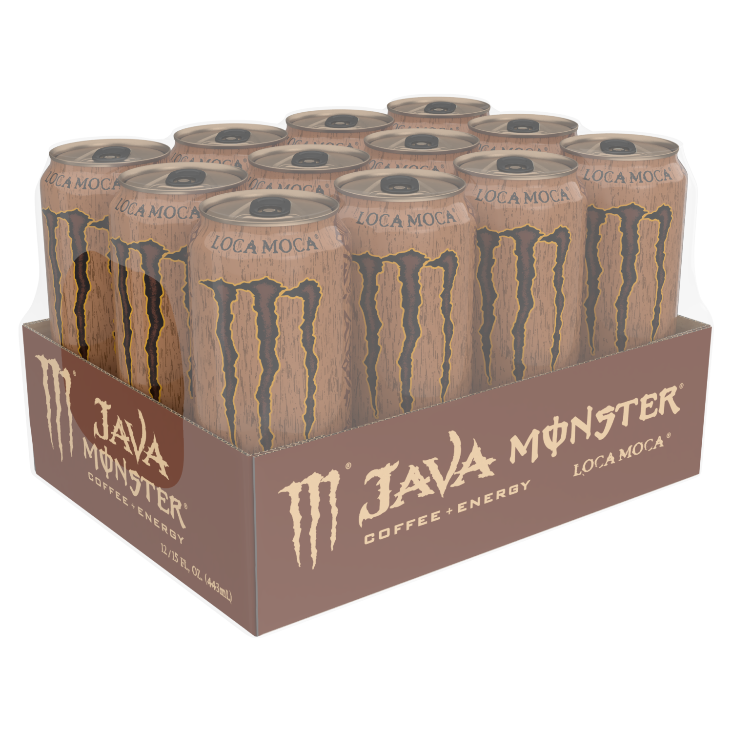 slide 2 of 5, Monster Energy Java Monster Loca Moca, Loca Moca (Pack of 12, 15 oz