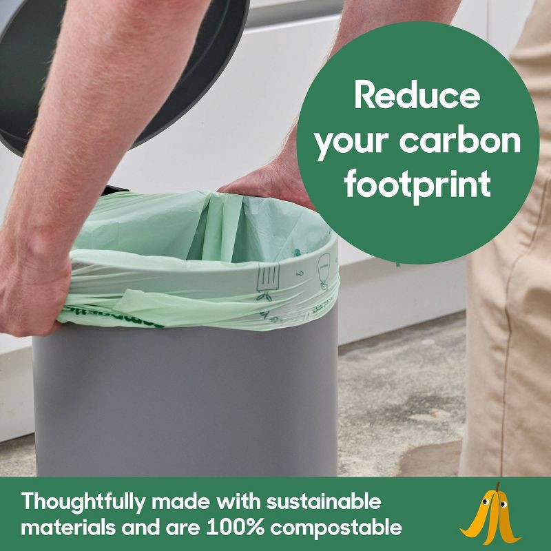 slide 2 of 6, Compostic Trash Bags, 24 ct