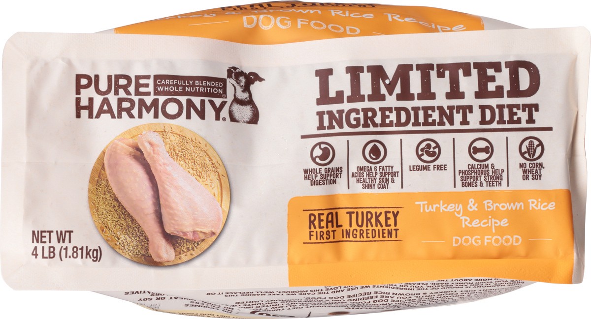 slide 8 of 15, Pure Harmony Limited Ingredient Diet Super Premium Turkey & Brown Rice Recipe Dog Food 4 lb, 4 lb