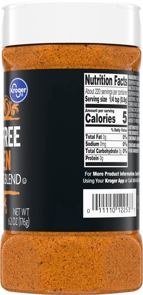 slide 3 of 3, Kroger Salt Free Chicken Seasoning Blend, 6.2 oz