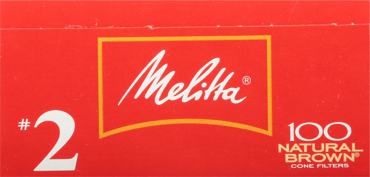 slide 4 of 9, Melitta #2 Natural Brown Cone Coffee Filters, 100 ct