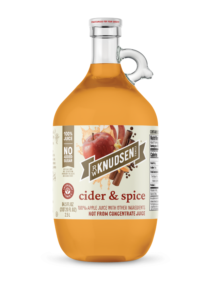 slide 1 of 1, R.W. Knudsen 84.5 Fluid Ounce Cider & Spice, 84.5 oz