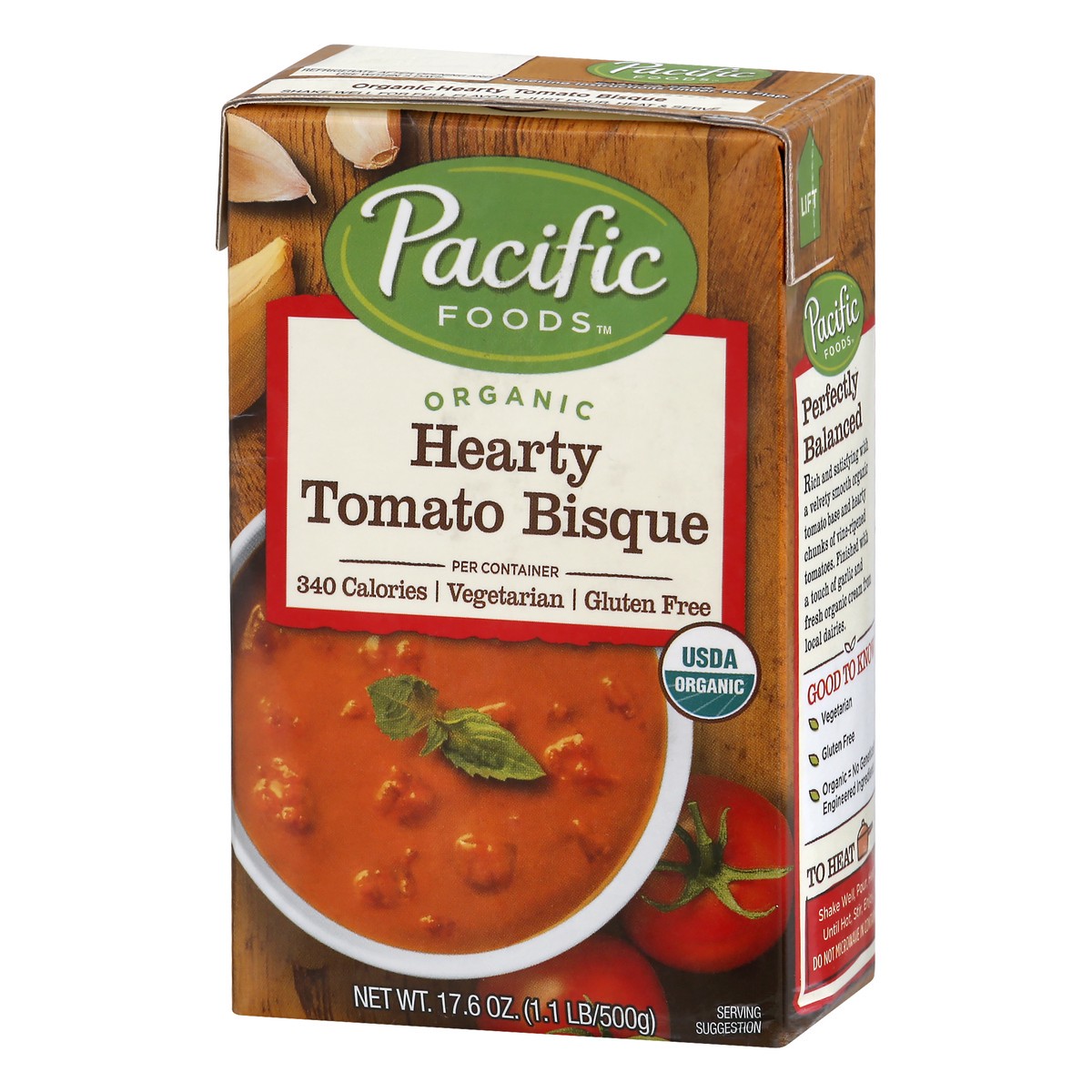 slide 6 of 10, Pacific Foods Organic Hearty Tomato Bisque, 17.6oz, 17.6 oz