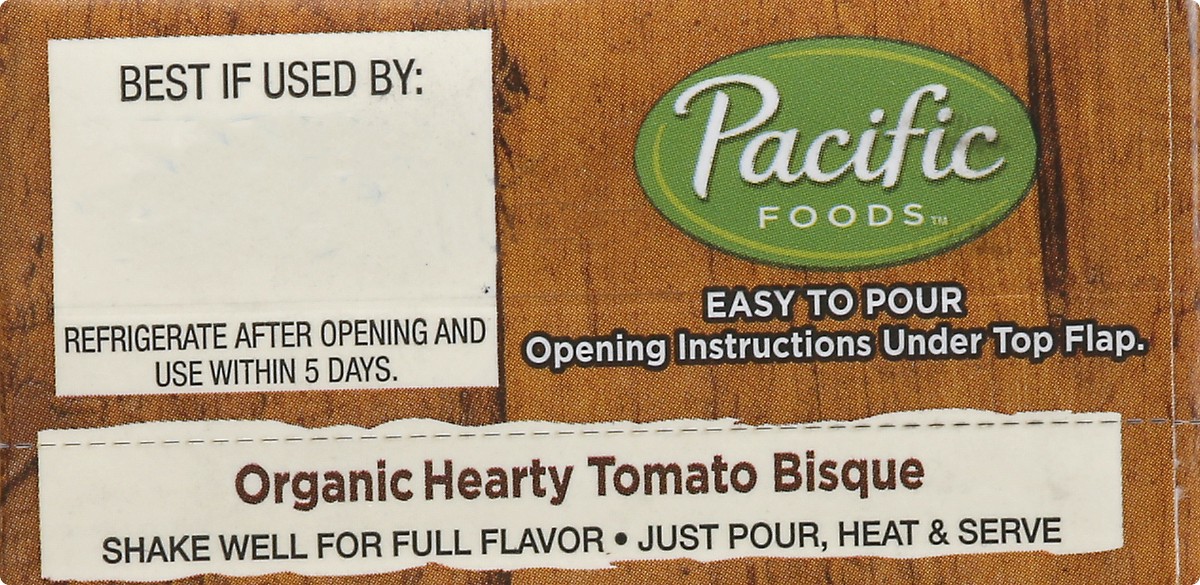 slide 9 of 10, Pacific Foods Organic Hearty Tomato Bisque, 17.6oz, 17.6 oz