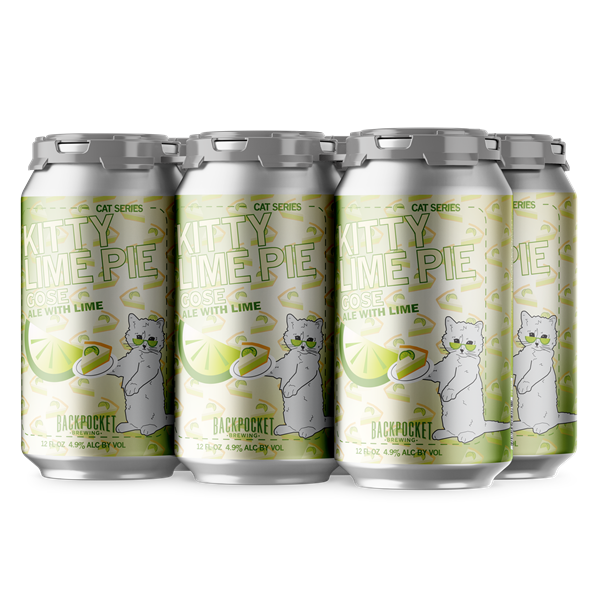 slide 1 of 1, Backpocket Brewing Company Backpocket Kitty Lime Pie 6Pk Can, 12 fl oz