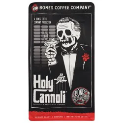 Bones Coffee Company Medium Roast Ground Holy Cannoli Coffee 12 oz